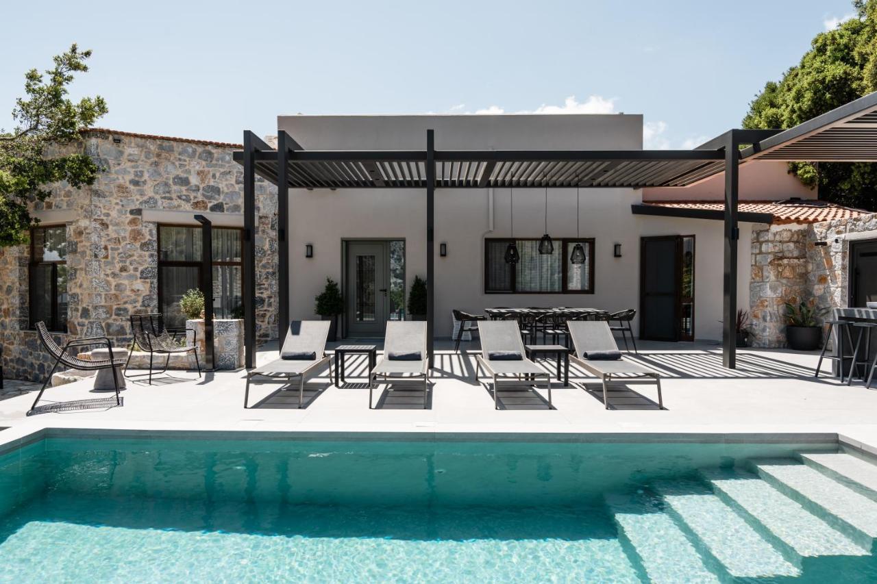 Eumelia Iconic Villa, With Heated Pool & Whirlpool, By Thinkvilla Asi Gonia Kültér fotó